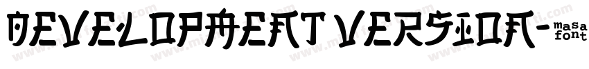 Development Version字体转换